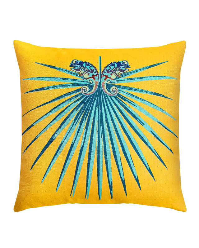 Chameleon Lagoon Sunbrella Pillow